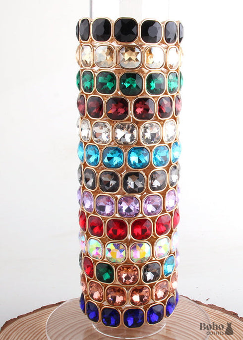 Boho Bracelet, RH Armbander Bracelet, Gold Crystal